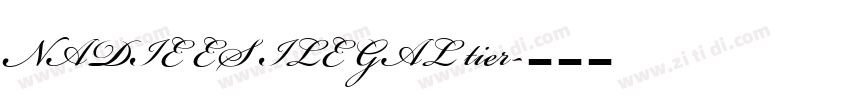NADIE ES ILEGAL tier字体转换